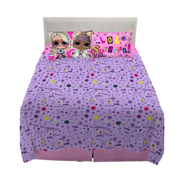 Surprise L.O.L Remix Sheet Set Kids Bedding Twin Size Fitted Flat Pillowcase Surprise L.O.L Remix Sheet Set Kids Bedding Twin Size Fitted Flat Pillowcase